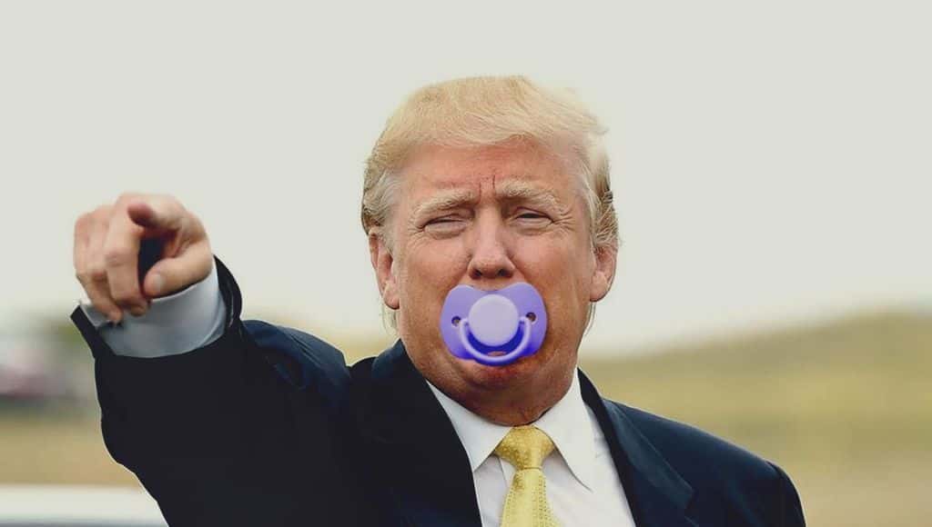 دونالد ترامب الرضيع