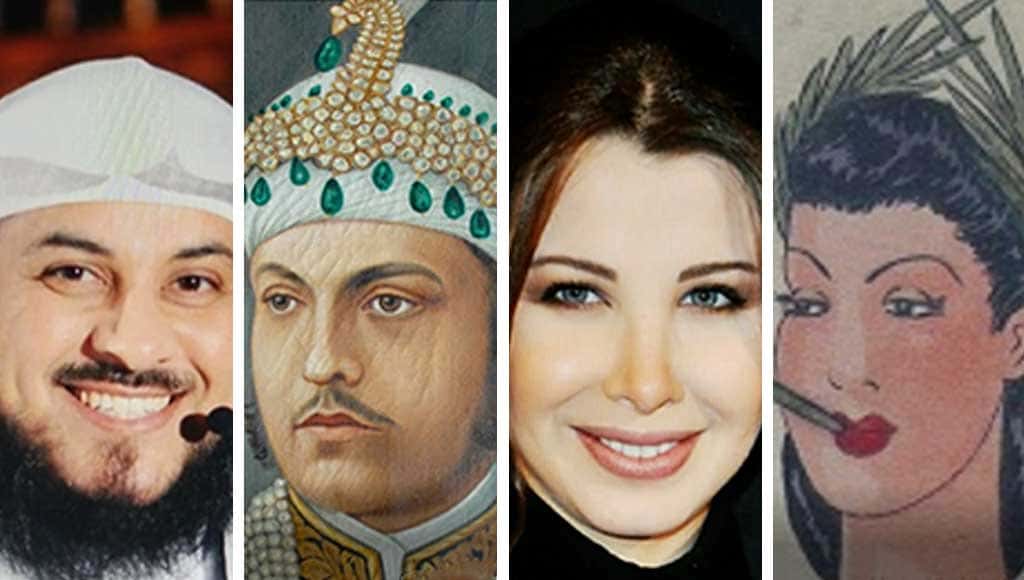 قمت باستخدام تطبيق غوغل للبحث عن لوحات تشبه المشاهير العرب، إليكم النتائج
