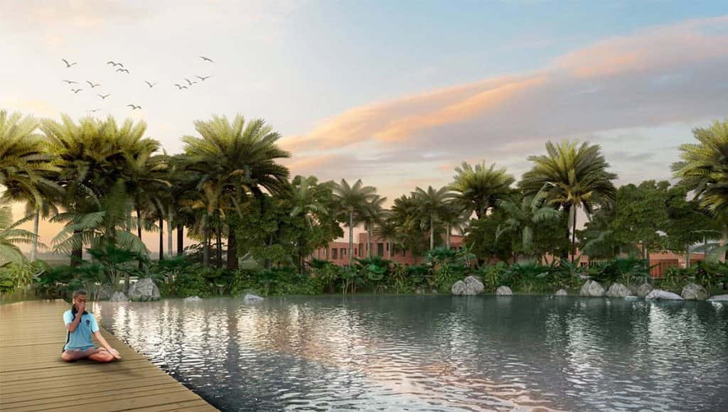 من تصاميم مدرسة ريفرباند الهندية المزمع إنشاؤها