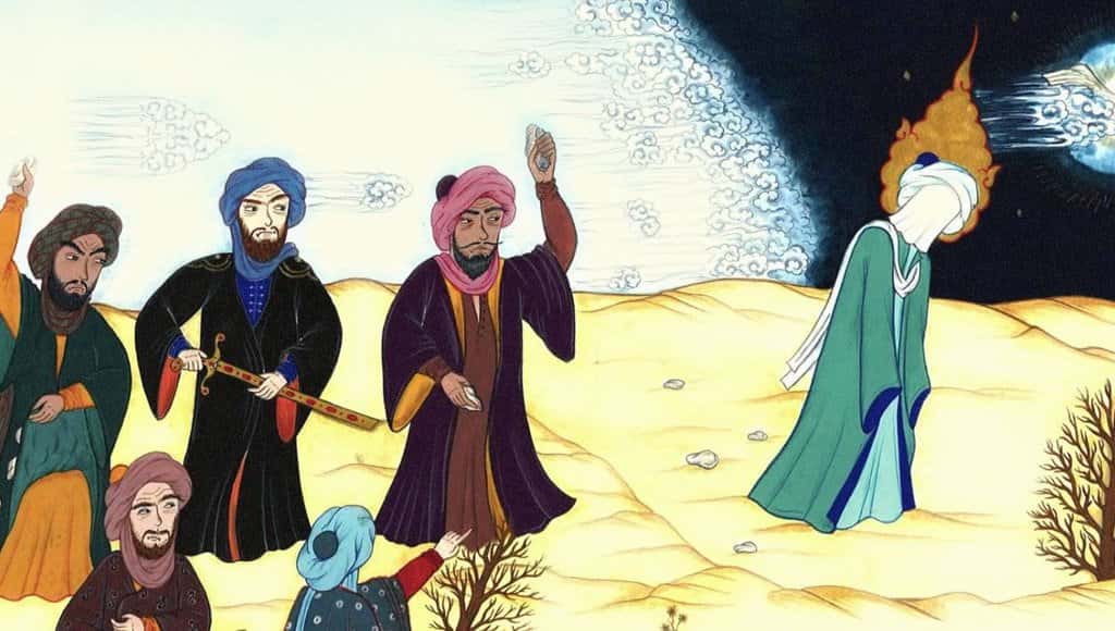 النبي محمد يتعرض للاضطهاد