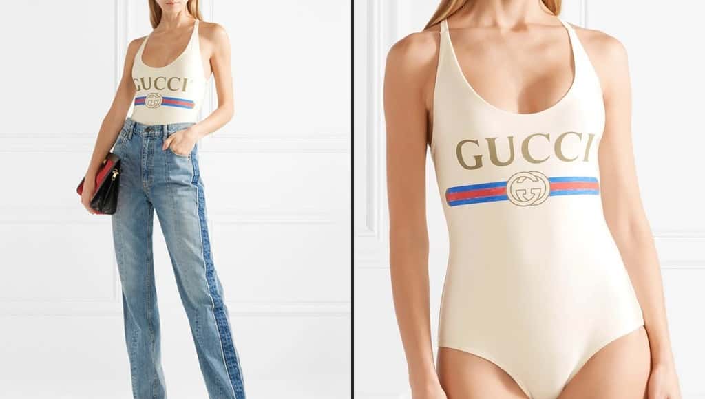 بذلة السباحة الجديدة من شركة gucci