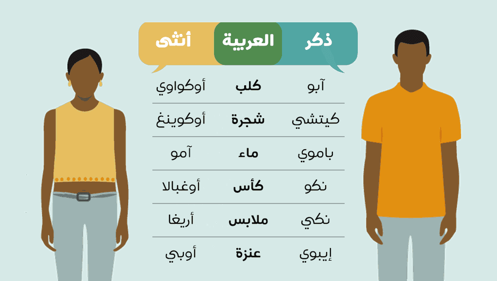 الاختلاف بين لغة الذكور والإناث في قرية (أوبانغ)