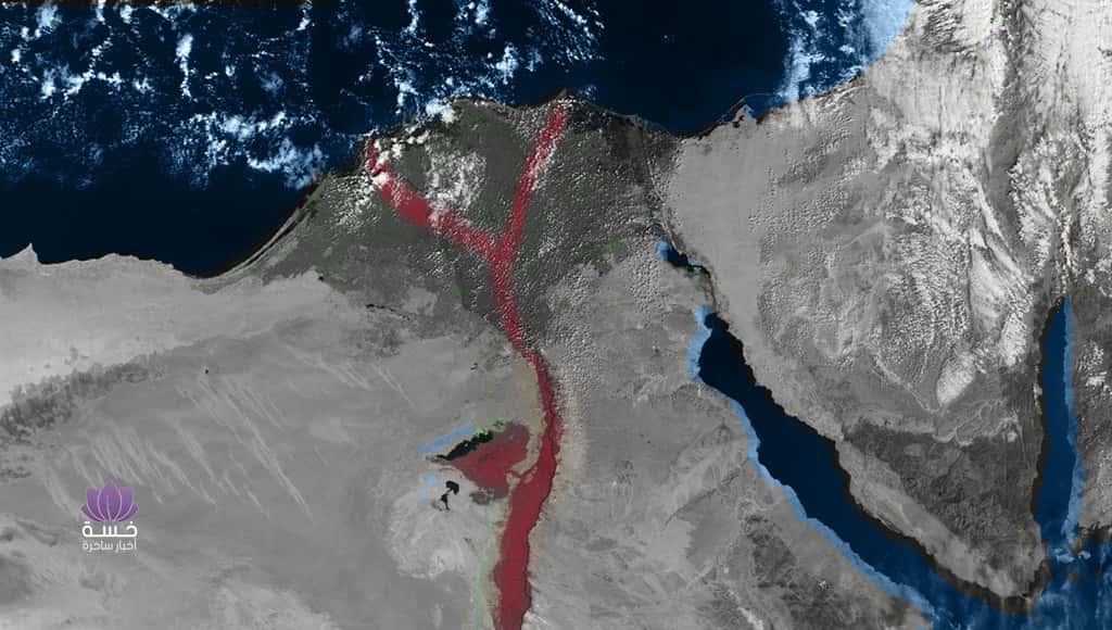 مصر تصبغ نهر الأخلاق —”النيل سابقًا“ باللون الأحمر تضامنًا مع ليفربول محمد صلاح