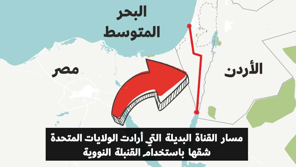 هل تعلم أن أمريكا خططت لإنشاء قناة عبر إسرائيل باستخدام القنابل النووية، لتكون بديلة عن قناة السويس؟