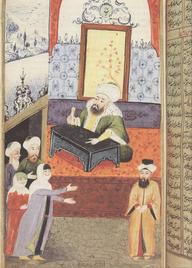 زوجة تشتكي للقاضي من ضعف القدرة الجنسية لزوجها في عصر الدولة العثمانية. والدليل هو اللعبة الموجود بيد القاضي