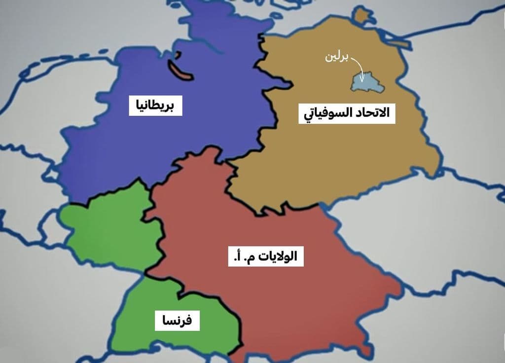 تقسيم ألمانيا لأربعة أقسام