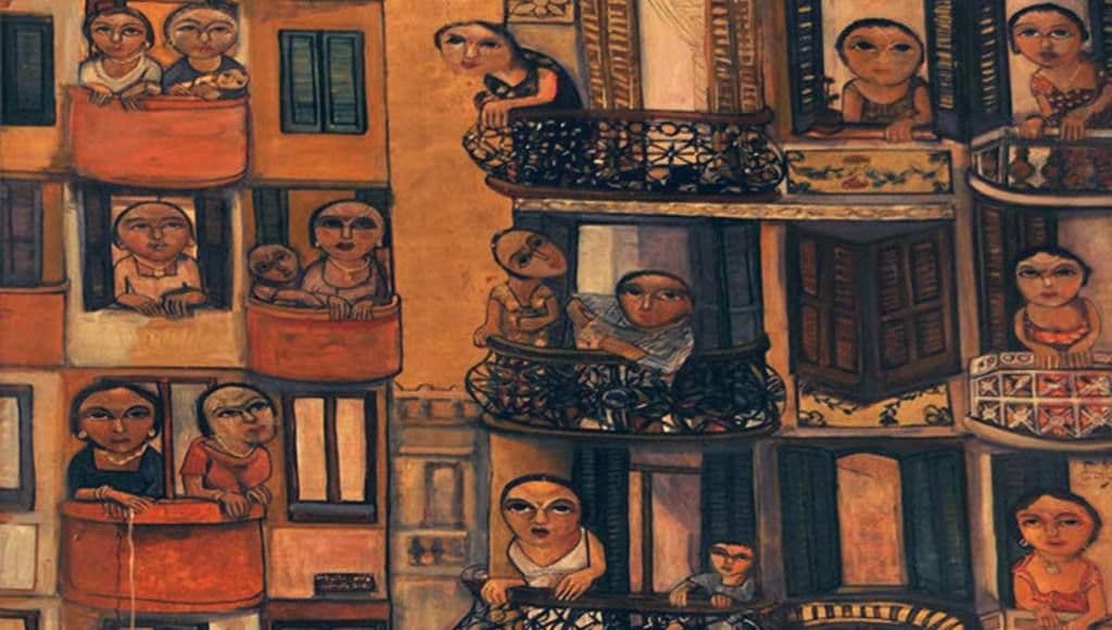 لوحة الجيرة للفنان جرجس لطفي