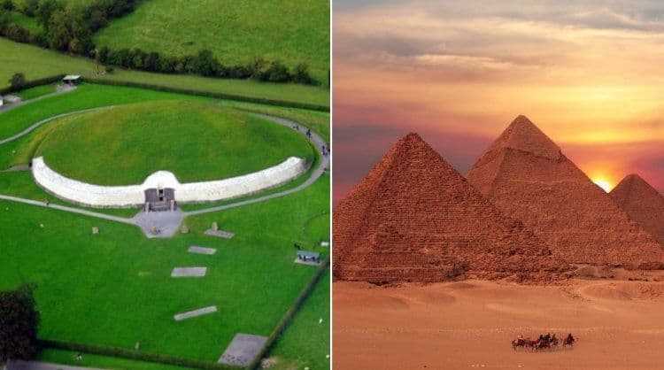 الاهرامات ومواقع الدفن الإيرلندية في العصر الحجري الحديث