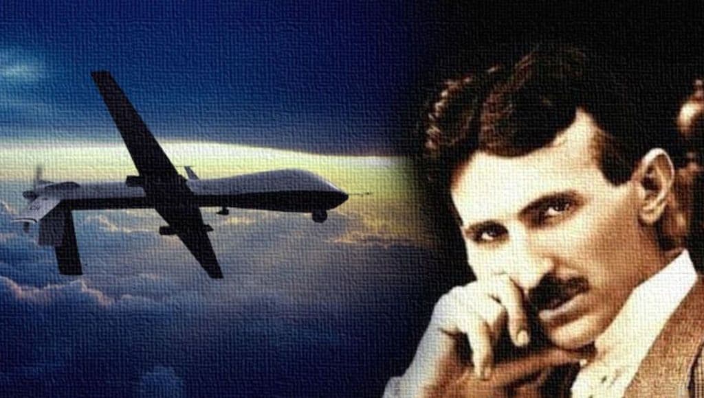 نيكولا تيسلا واختراعه للطائرات بدون طيار