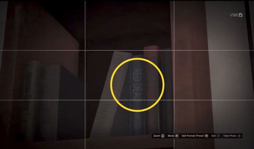 كتاب في المكتبة في شقة فرانكلين في ”GTA 5“ بعنوان ”Red Dead“