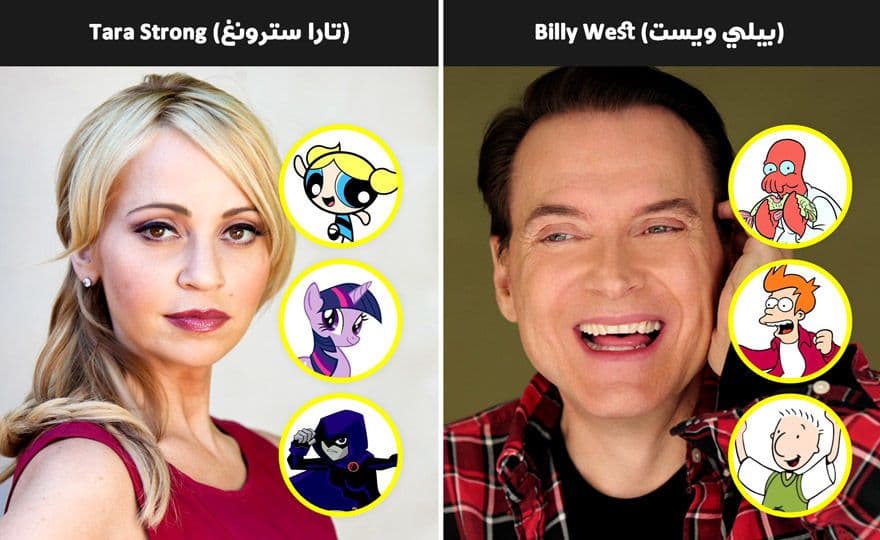 (بيلي ويست) Billy West و(تارا سترونغ) Tara Strong