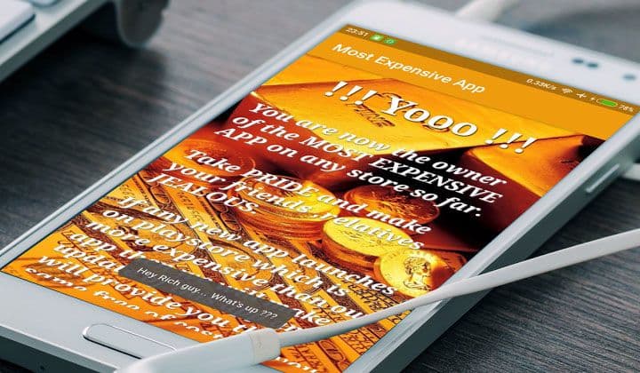 تطبيق The Most Expensive App (Danger)