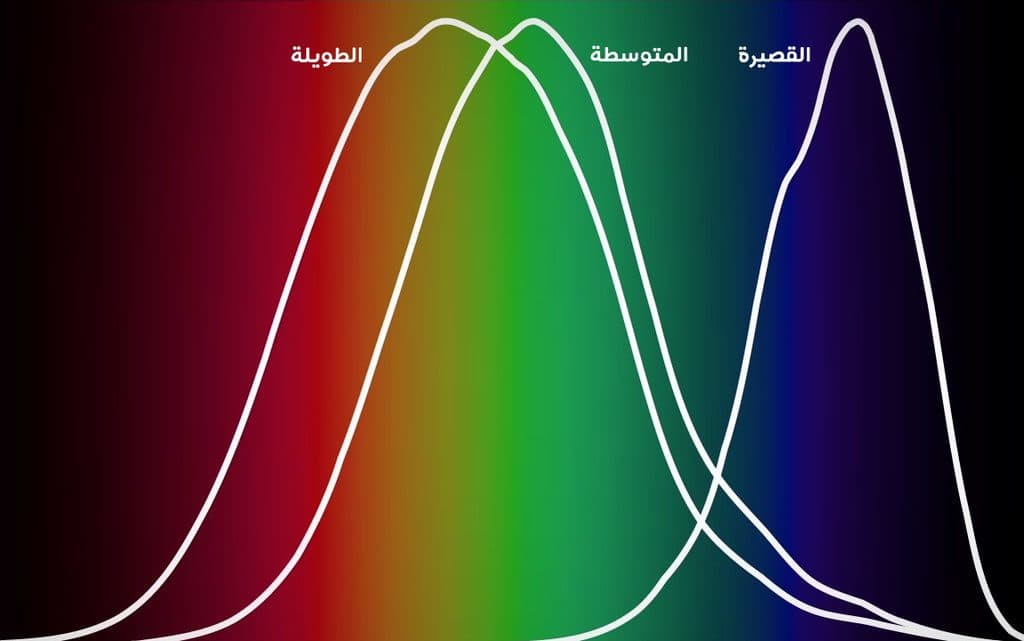 الضوء ذو الموجات القصيرة، أو المتوسطة، أو الطويلة