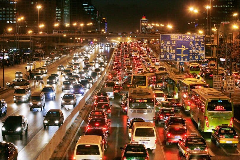 الازدحام المروري في (بيكين)