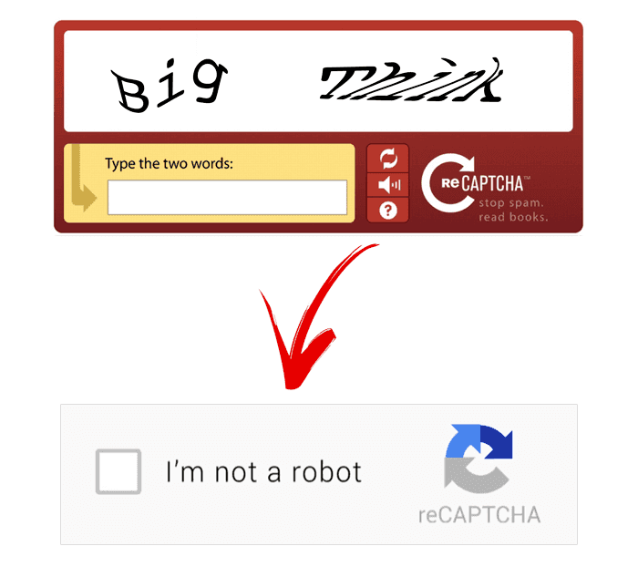 تقنية reCAPTCHA للأمان