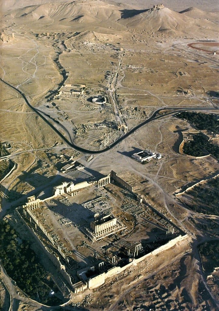 صورة جوية لتدمر