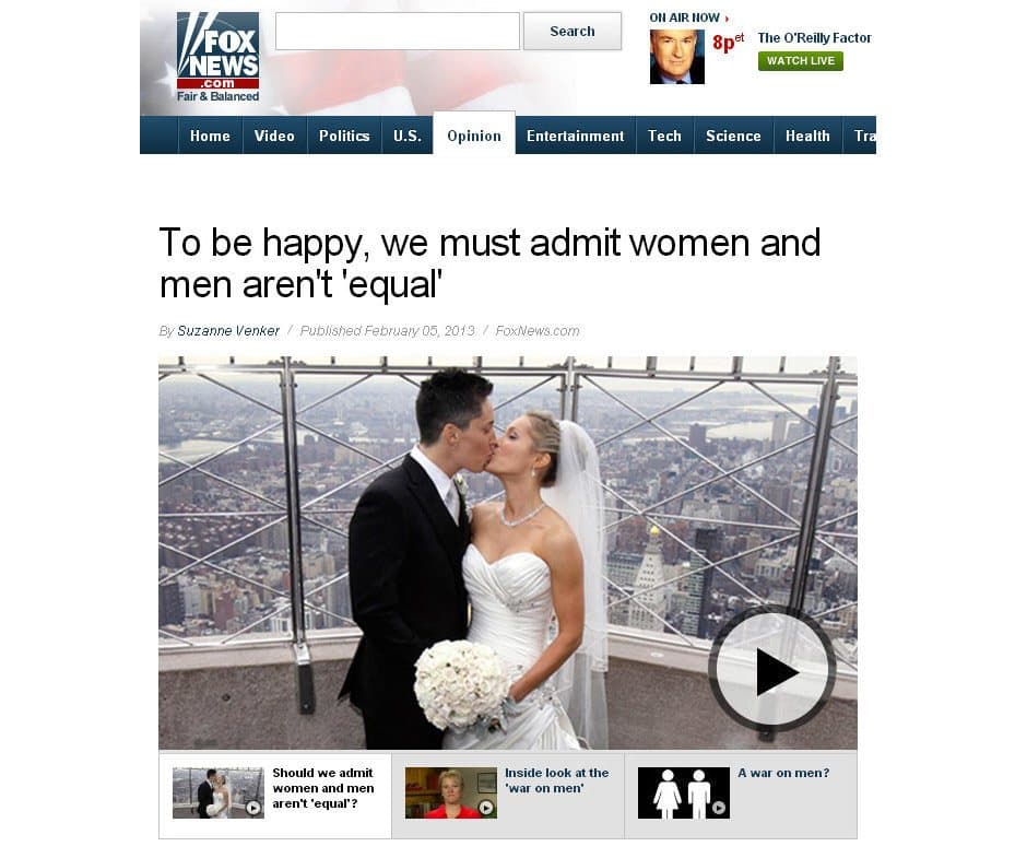 صور الترويج للزواج التقليدي على شبكة Fox