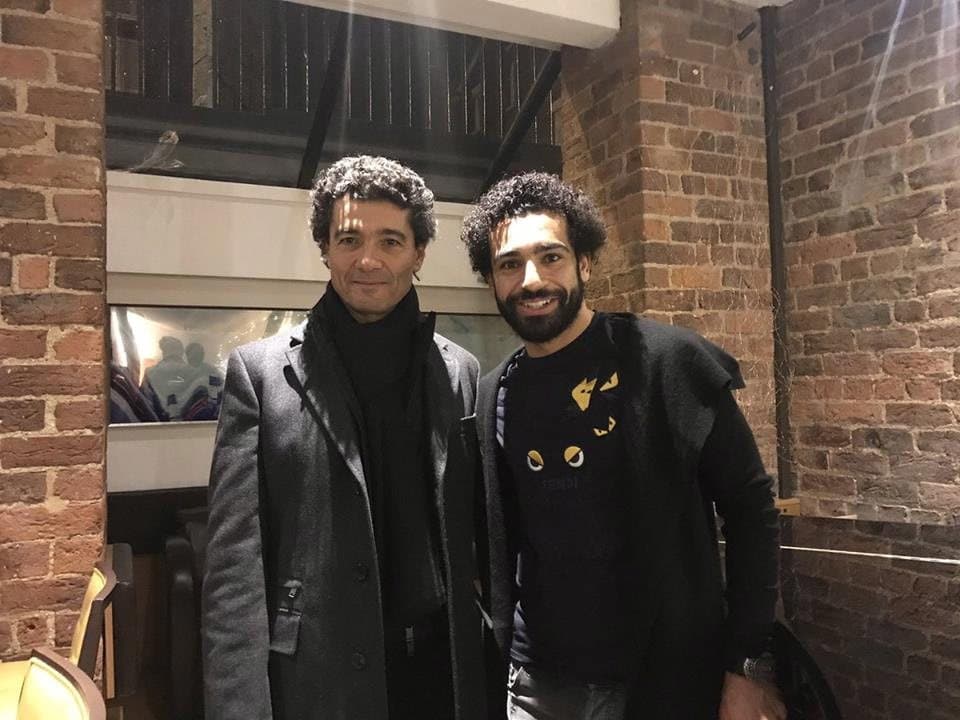 محمد صلاح والممثل المصري خالد النبوي