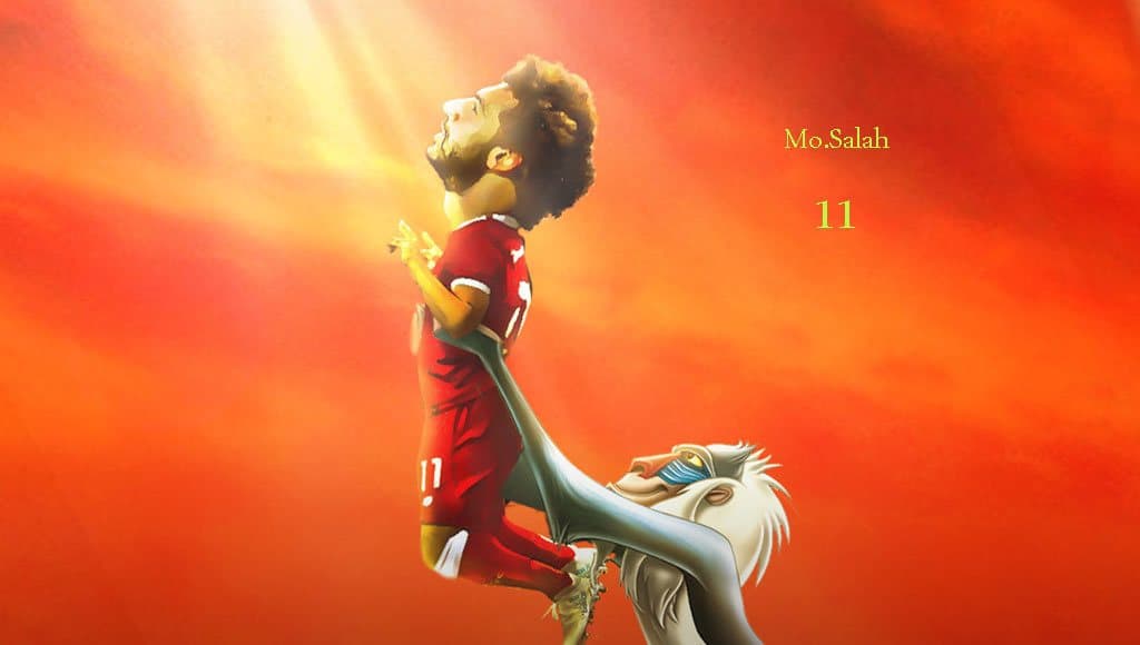 محمد صلاح يحمله فرعون ليقابل الشمس