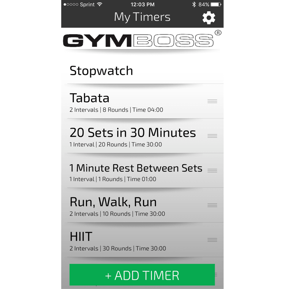 تطبيق Gymboss Interval Timer
