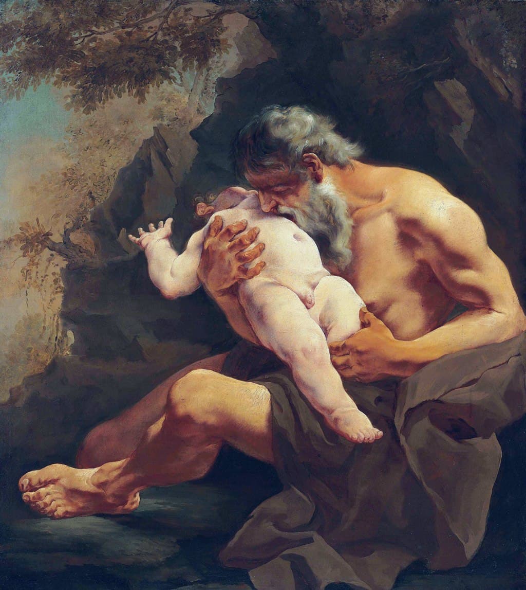 لوحة Saturn Devouring his Child للرسامة Giulia Lama