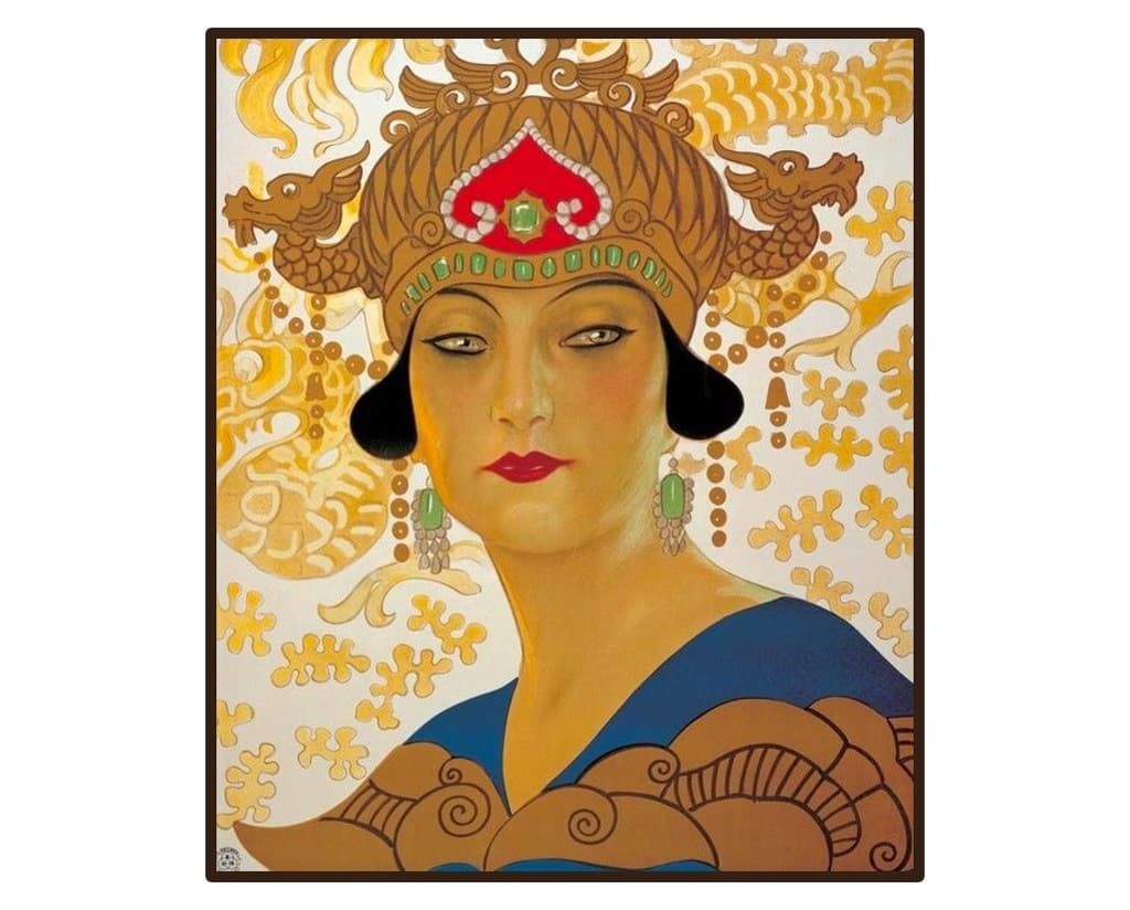 ملصق للأميرة (خوتولون) لعرض أوبيرا Turandot يقال أنها كانت مستوحاة من قصة حياتها.