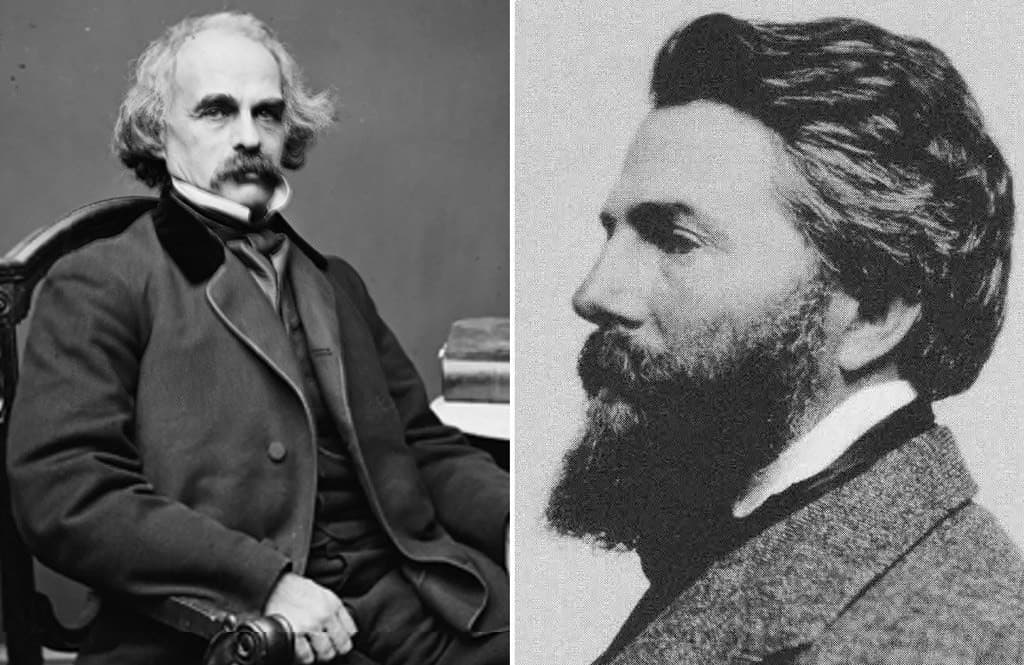 هرمان ملفيل Herman Melville وناثانيل هاوثورن Nathaniel Hawthorne