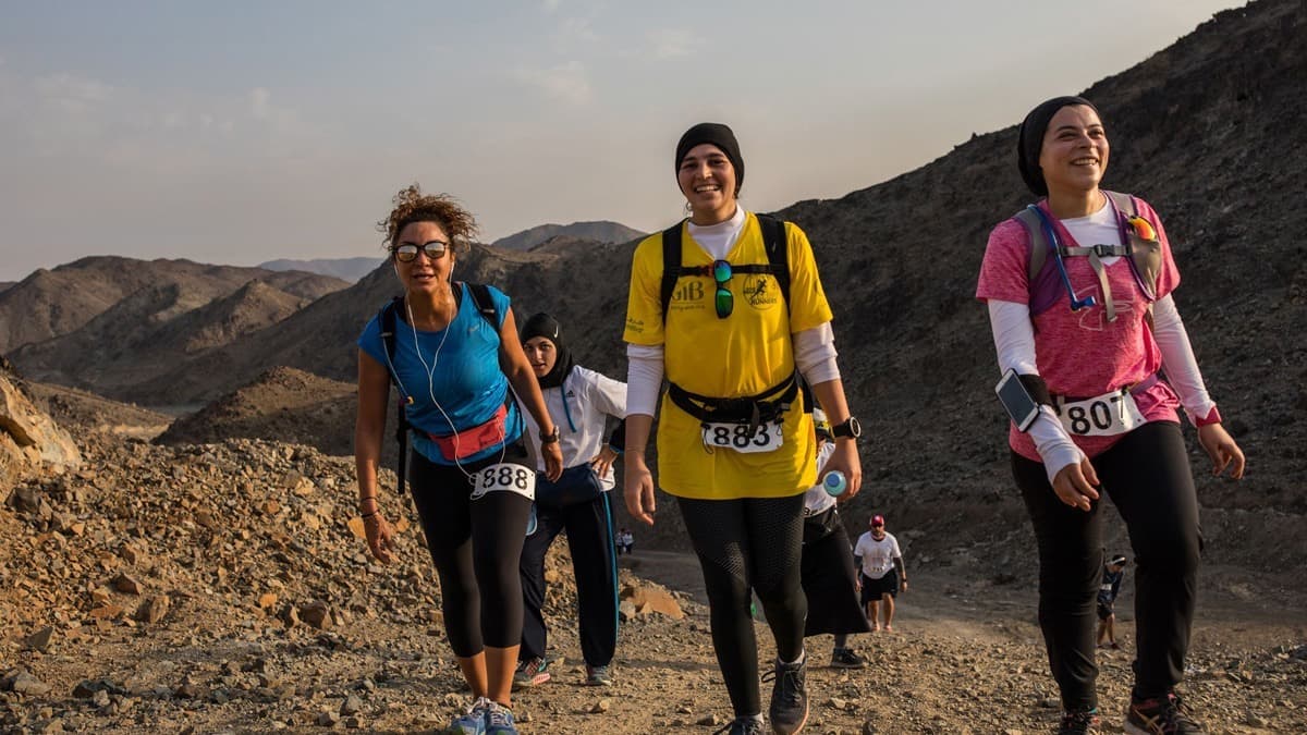 سباق «حجاز 50» في الجبال المحيطة بجدة