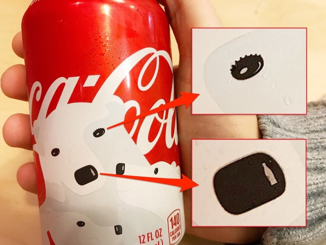عبوات كوكا كولا المخصصة للشتاء
