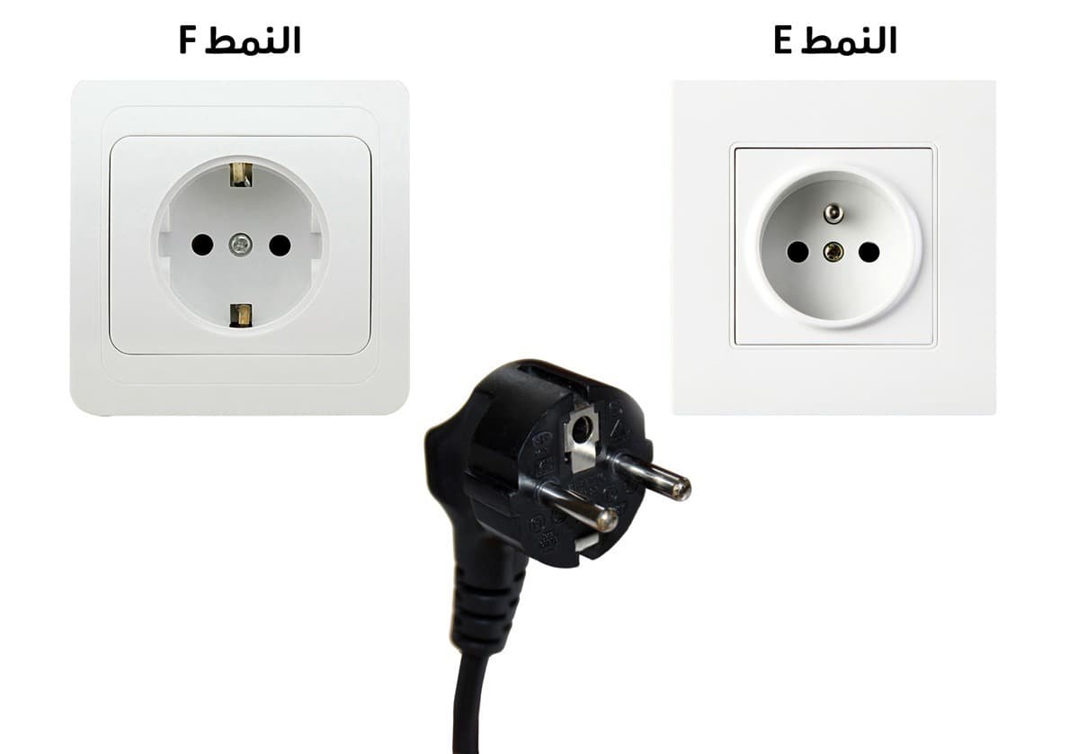 المقبس الكهربائي من النمط E أو النمط F