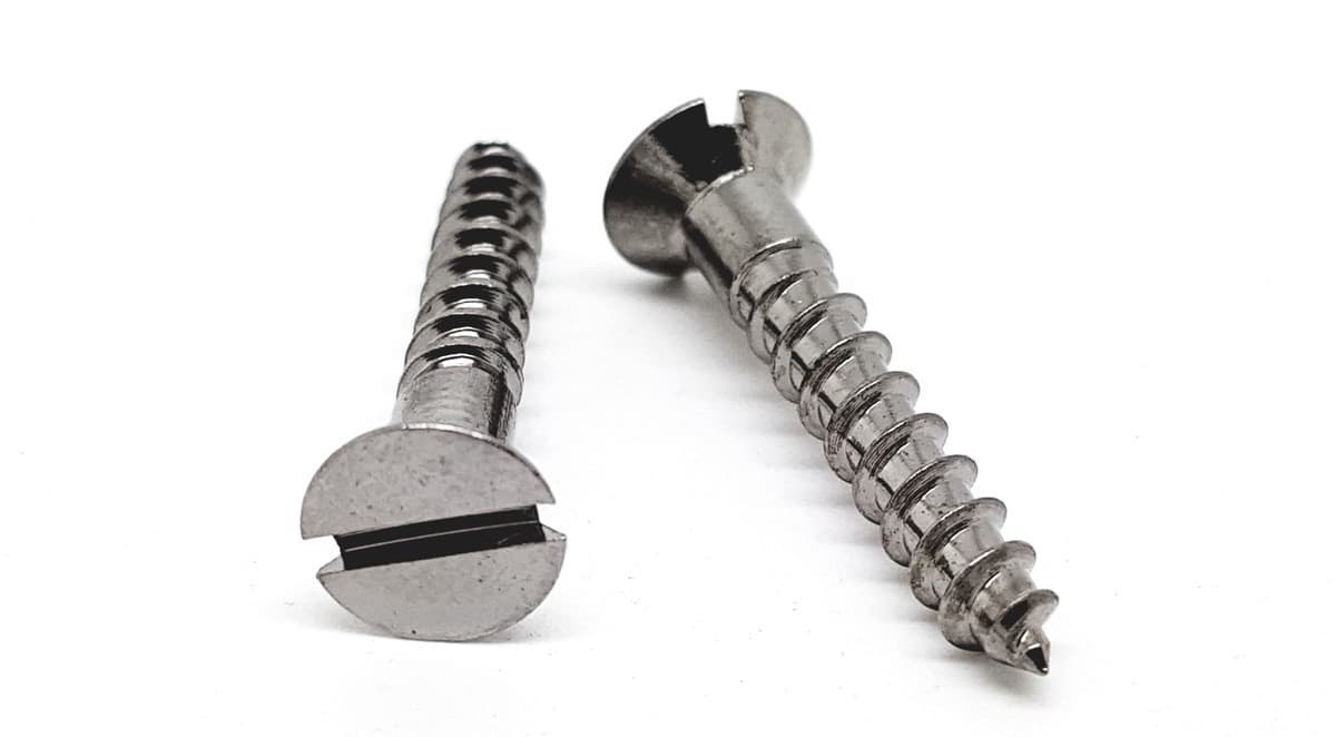 Slotted head screws