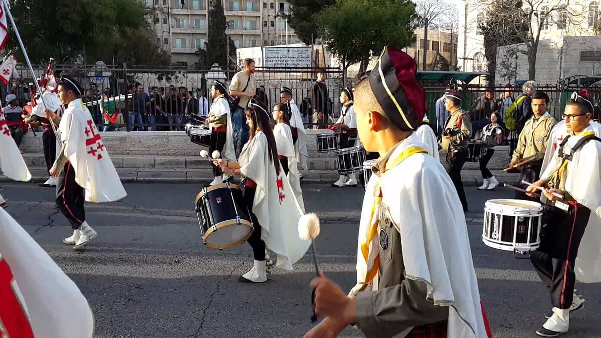 احتفالات أحد الشعانين في القدس. صورة: موقع يا عيني