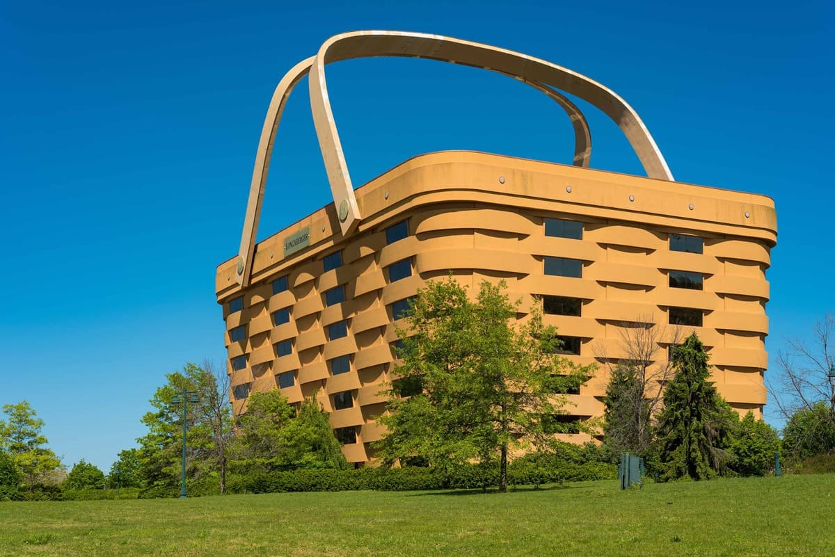 مقر شركة Longaberger في نيوارك-أوهايو. صورة: PapaBear/iStock Editorial/Getty Images