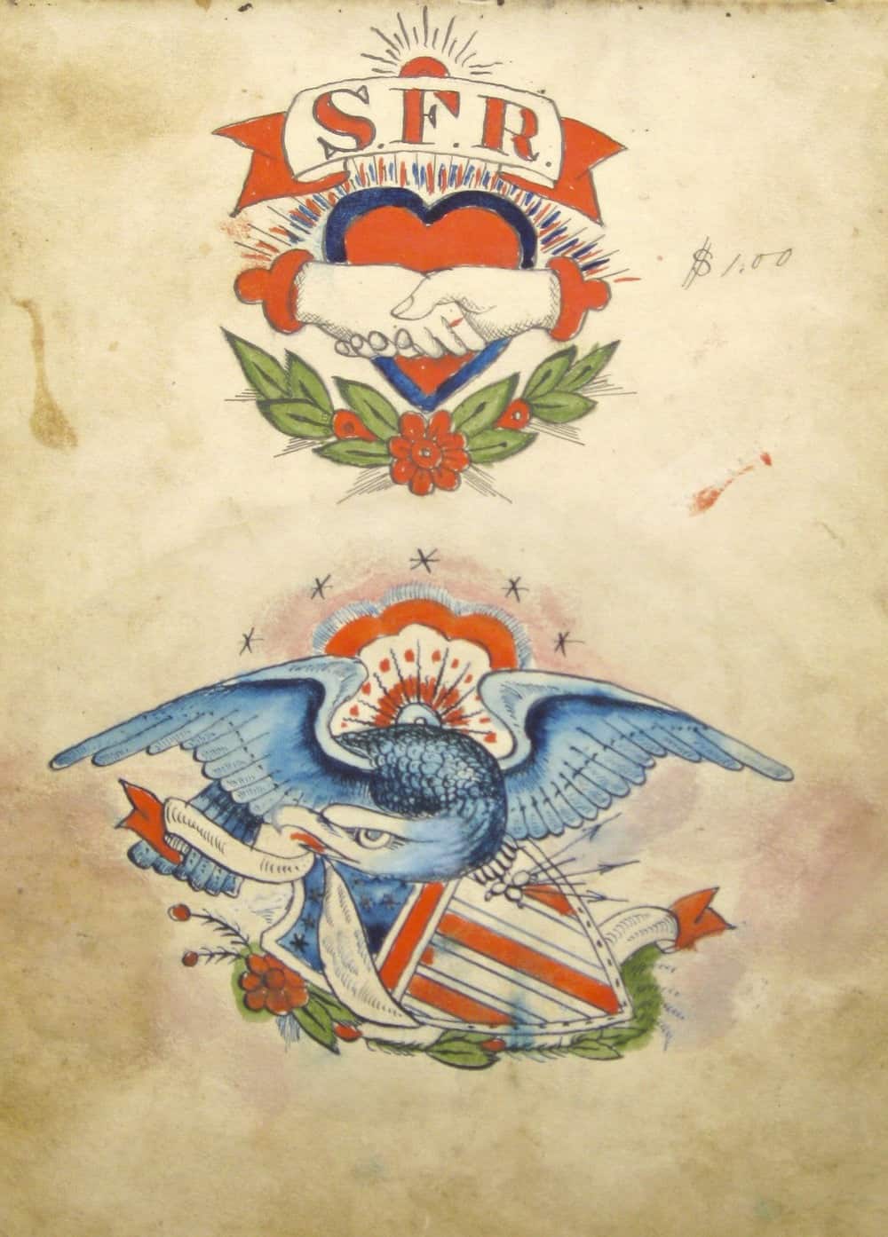 45. وشم لنسر ودرع، من أعمال (صمويل أورايلي) بين عامي 1905-1875.