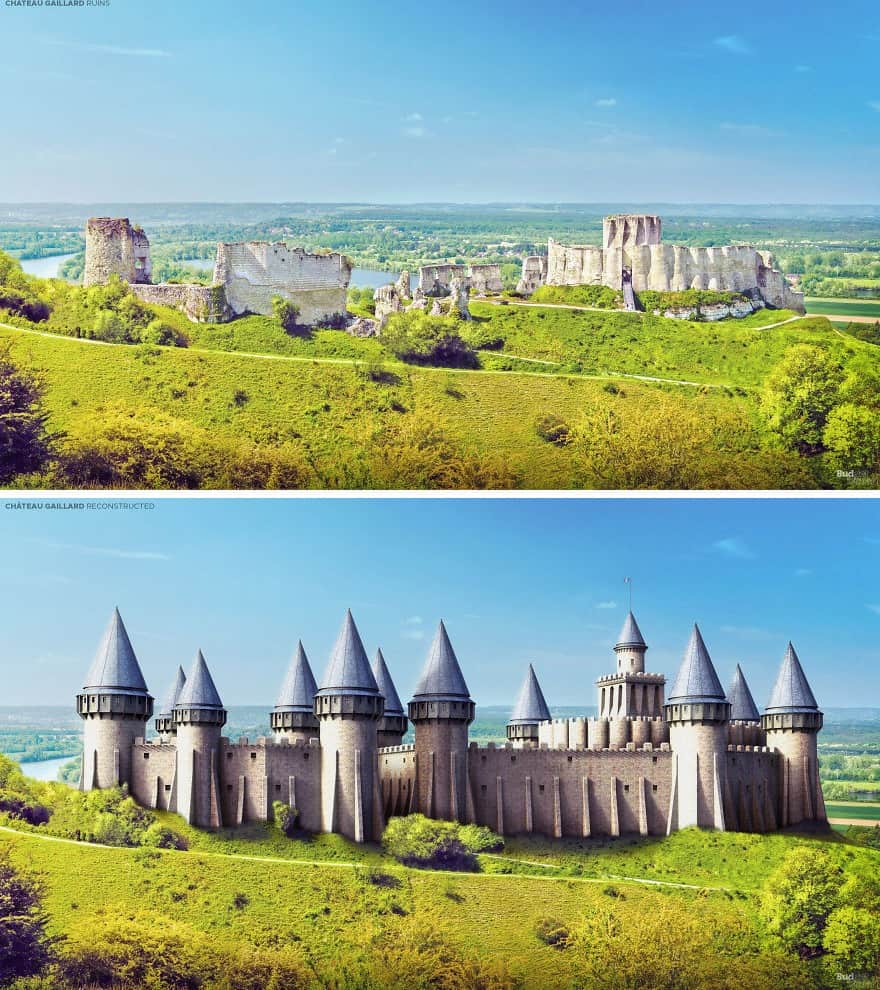 قعلة Château Gaillard في (ليزانديليس) بفرنسا