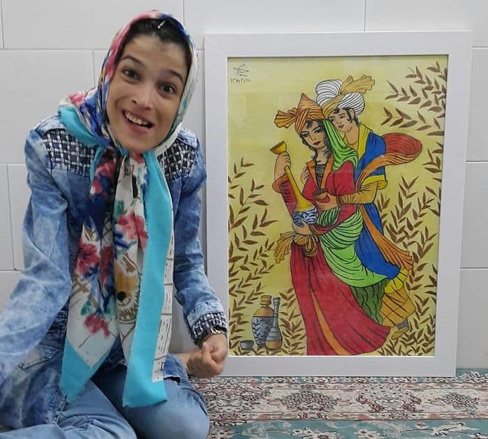 لوحات فنية من إبداع فاطمة حمامي نصر آبادي