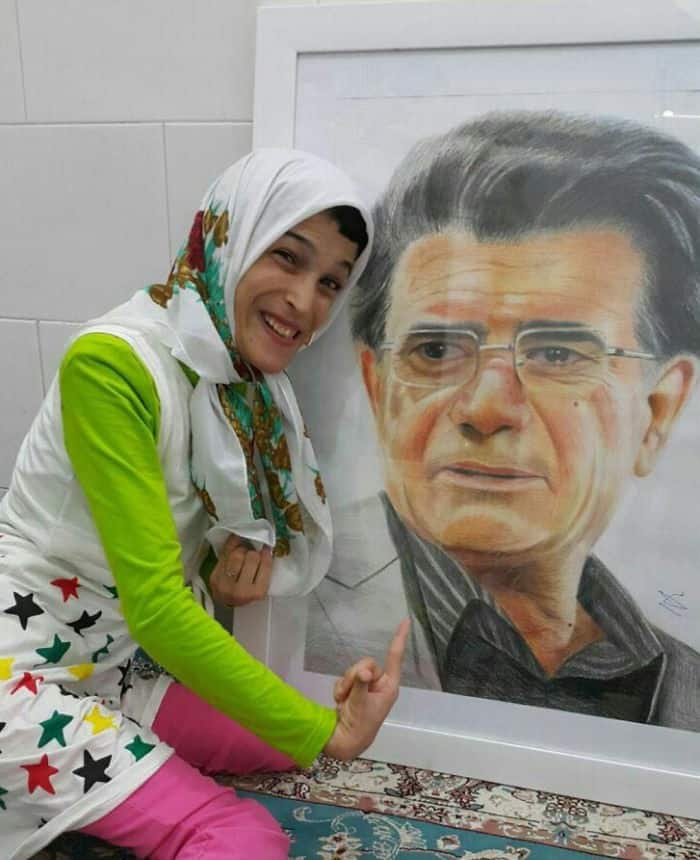 لوحات فنية من إبداع فاطمة حمامي نصر آبادي