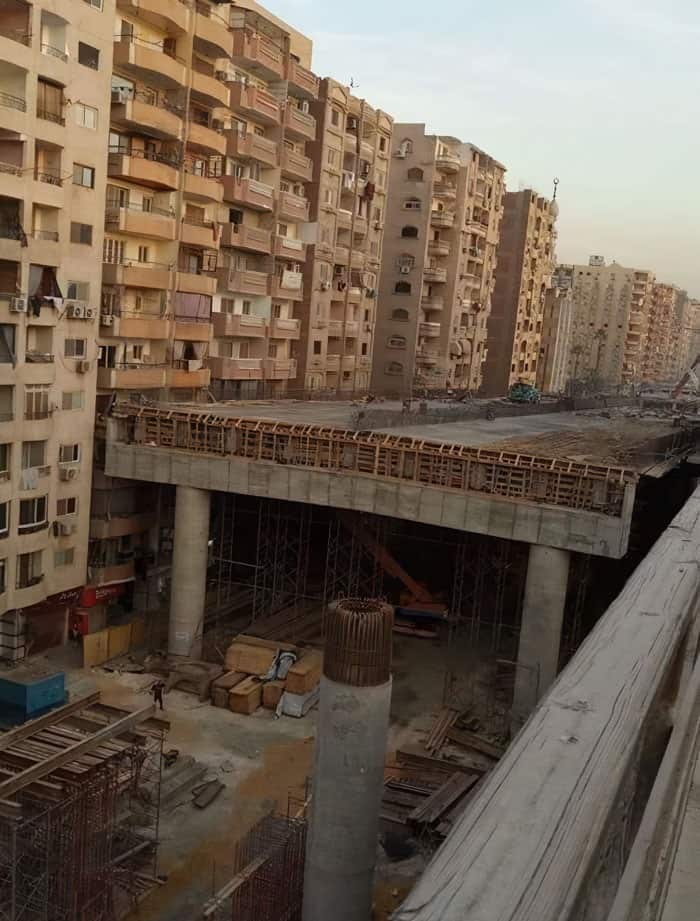 جسر ترعة الزمر السريع في القاهرة.