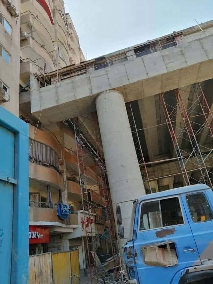 جسر ترعة الزمر السريع في القاهرة.