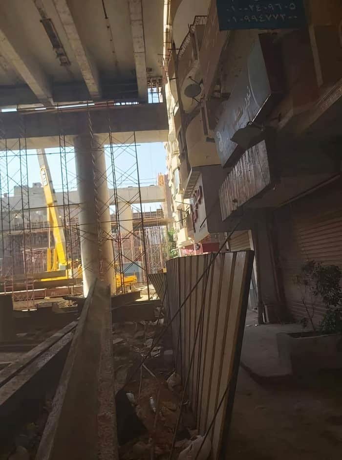 جسر ترعة الزمر السريع في القاهرة.