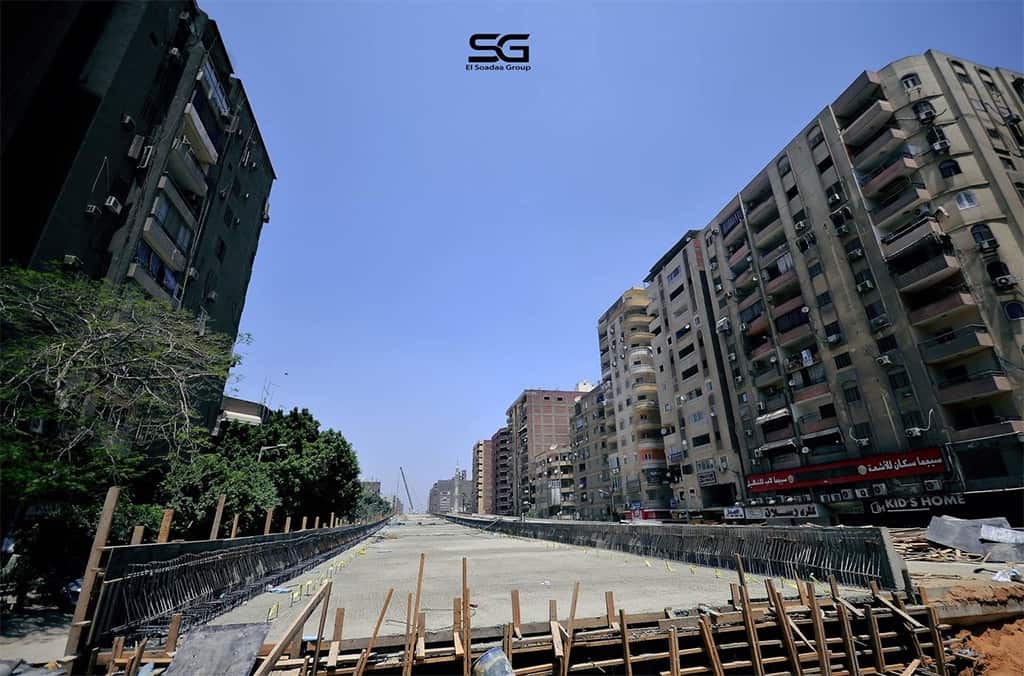 جسر ترعة الزمر السريع في القاهرة.
