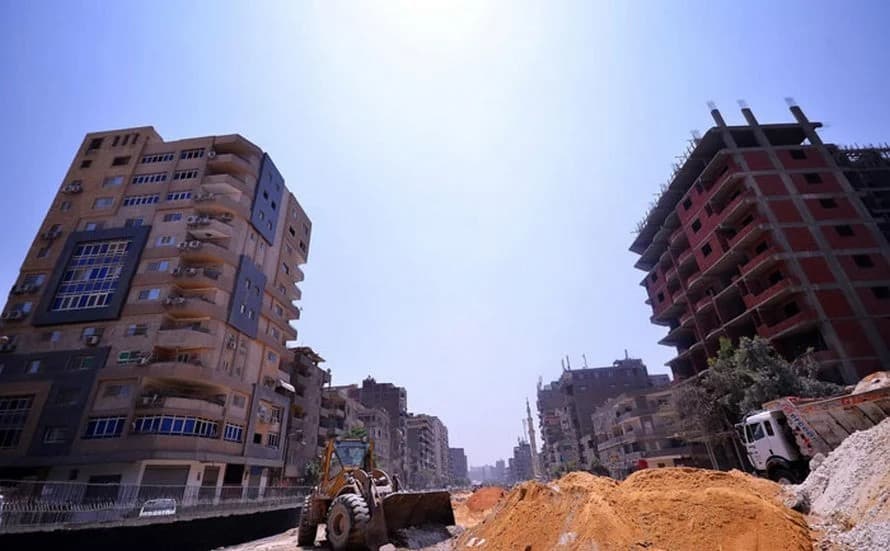جسر ترعة الزمر السريع في القاهرة.