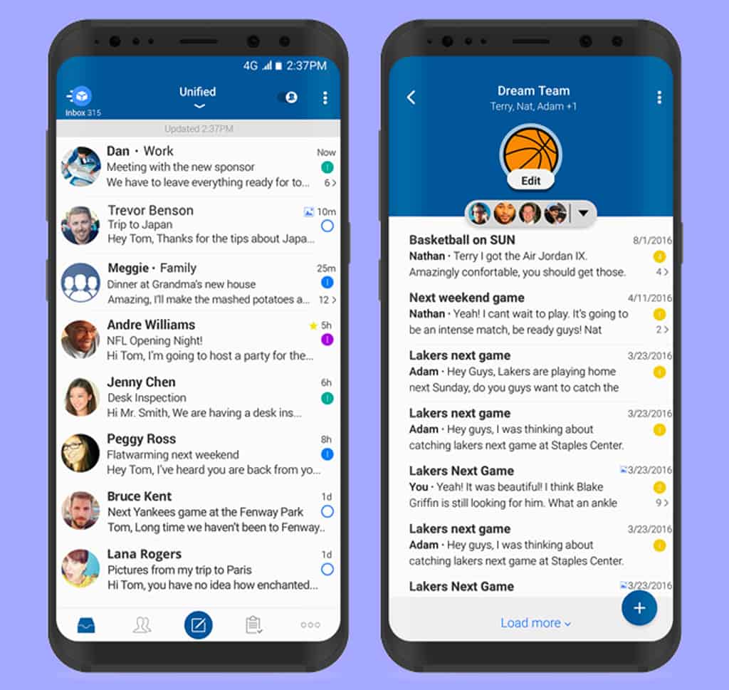 تطبيق Blue Mail