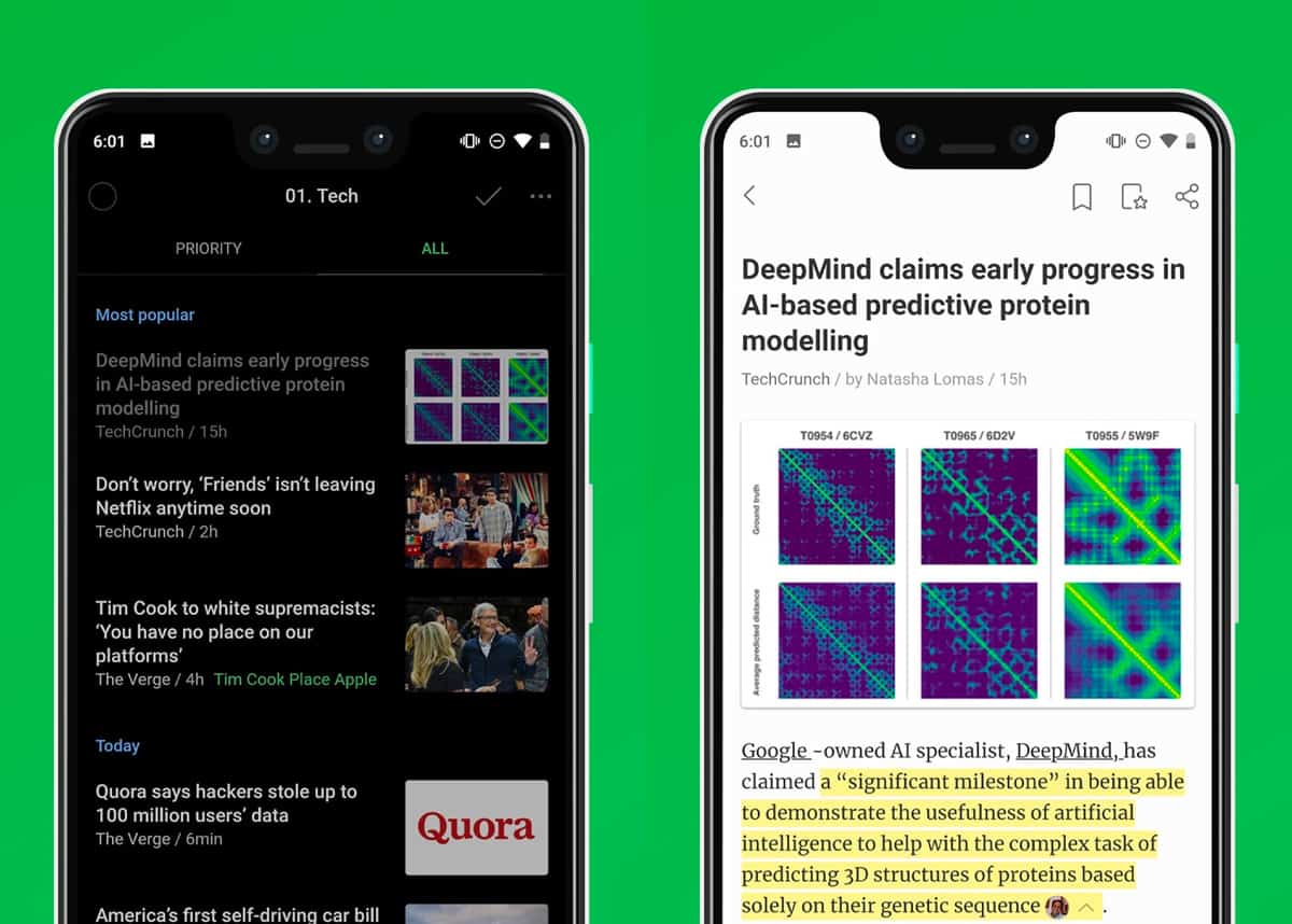 تطبيق Feedly
