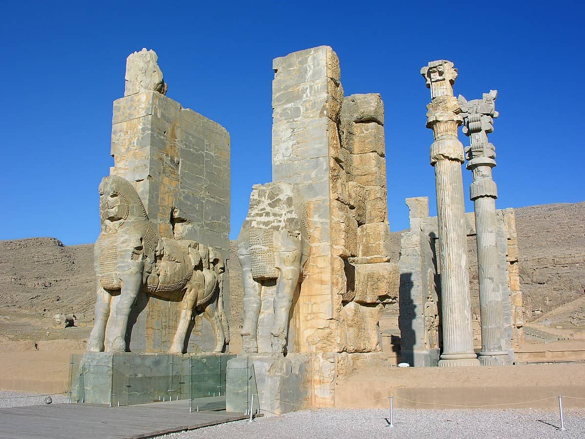 مدينة تخت جمشيد الأثرية.