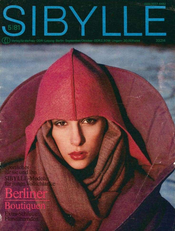 نسخة من مجلة Sibylle النسائية، من ثمانينيات القرن الماضي في ألمانيا الشرقية.