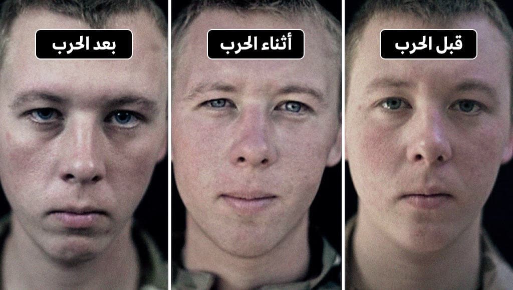 جنود تم التقاط صورهم قبل وأثناء وبعد الحرب