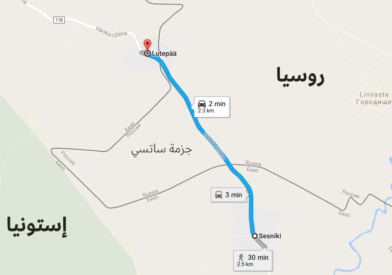 جزمة ساتسي على الخريطة.