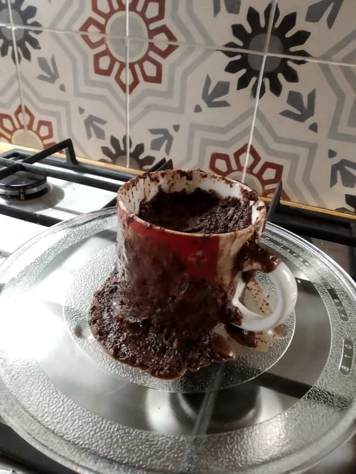 محاولة فاشلة لتحضير الكعك