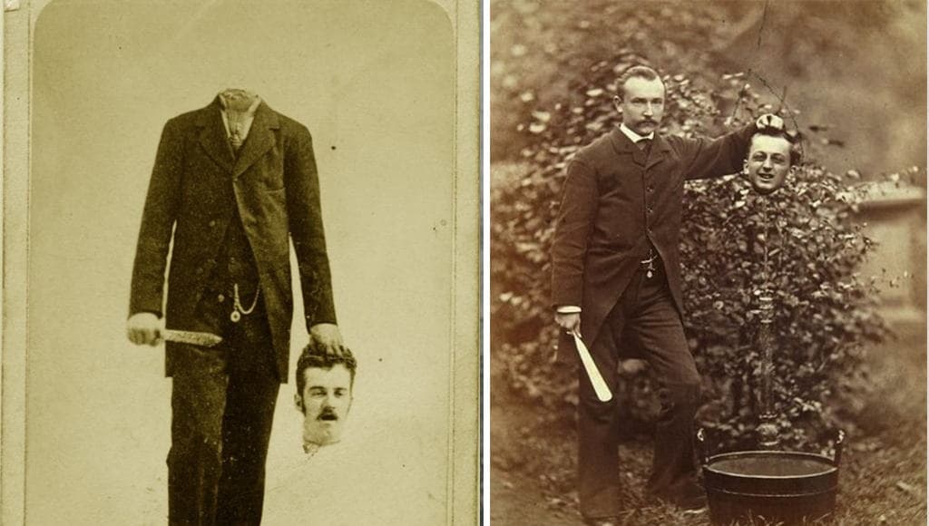 صور مخيفة من العصر الفيكتوري لأشخاص بدون رؤوس قد تم التعديل عليها حتى قبل ظهور الفوتوشوب